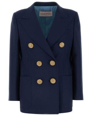 Valentino Wool Blazer - Blue