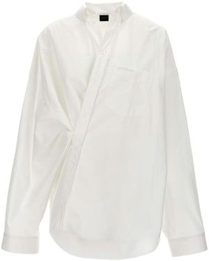 Balenciaga Wrap Asymmetric Shirt - White