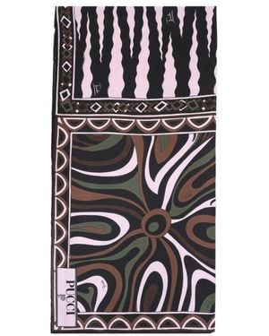 PUCCI Abstract Print Scarf - Black