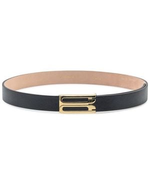 Victoria Beckham Iconic Buckle Belt - White
