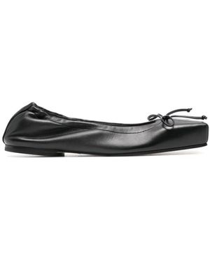 Jacquemus Leather Ballet Flats - Black