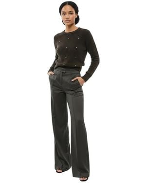 Sa Su Phi Tailored Flat Front Pants - Black