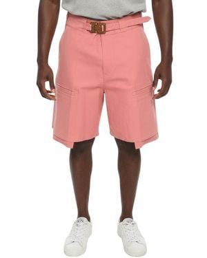 Dior Relaxed Solid Shorts - Pink