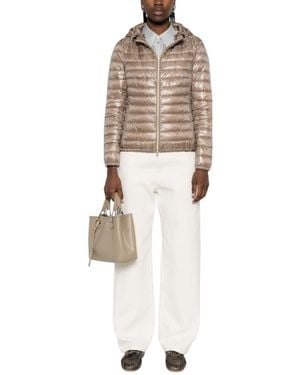 Herno Quilted Hood Jacket - White