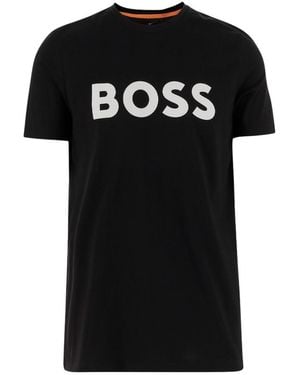 BOSS Logo Crew Neck T-Shirt - Black