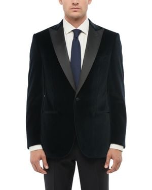 Corneliani Peaked Lapel Blazer - Black