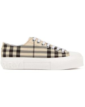 Burberry Checks Sneakers - White