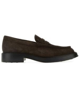 Tod's Suede Loafers - Black