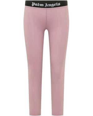 Palm Angels Skinny Elasticated Pants - Pink