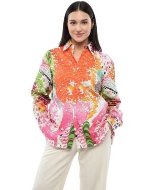 DSquared² Regular Abstract Shirt - Red