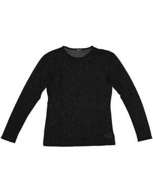 LA ROSE Long Sleeve Jersey T-Shirt - Black