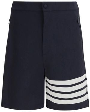 Thom Browne Stripes Shorts - Blue