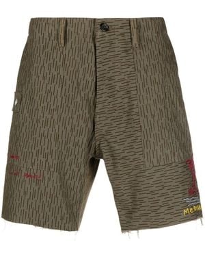 President's Camouflage Print Shorts - Green
