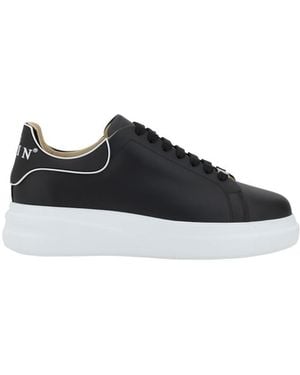 Philipp Plein Leather Sneakers - Black