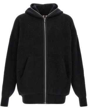 Rick Owens Zip Up Hoodie - Black