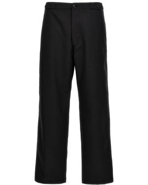 Cellar Door Straight Flat Front Pants - Black