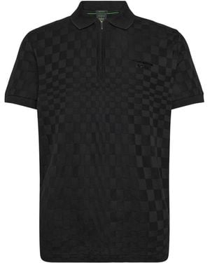 BOSS Shirt Collar Polo - Black