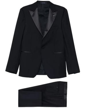 Tagliatore Single Breasted Suit - Black