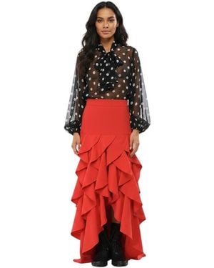 Moschino Flared Ankle Length Skirt