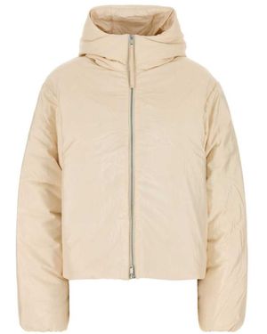 Jil Sander Cream Nylon Blend Down Jacket - Natural