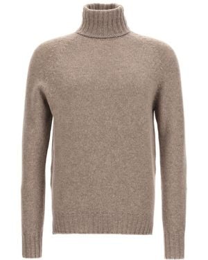 Ma'ry'ya Turtle-Neck Sweater - Gray
