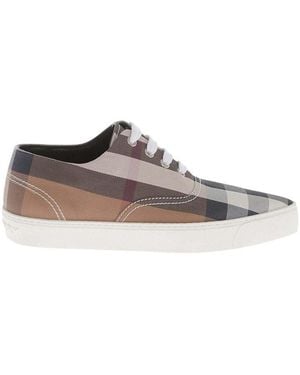 Burberry Lace-Up Trainers - Brown