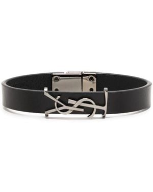 Saint Laurent Logo Bracelet - White