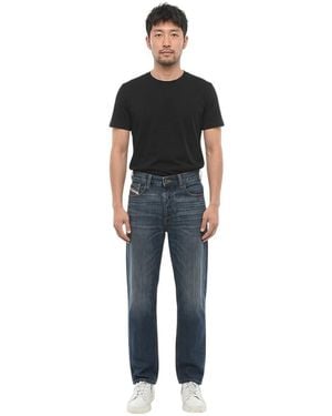 DIESEL Straight Mid Rise Jeans - Black