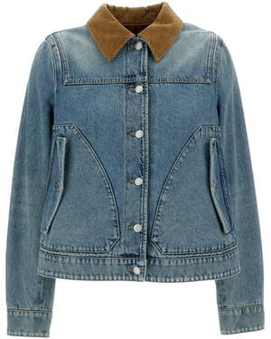 McQueen Shirt Collar Jacket - Blue