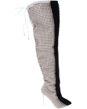 Philipp Plein Over-The-Knee Boots - Black