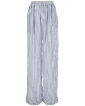 Balenciaga Light Striped Pants - Gray