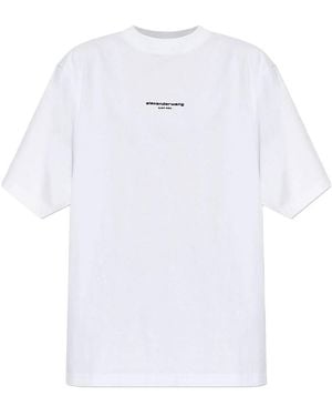 Alexander Wang Logo Crew Neck T-Shirt - White