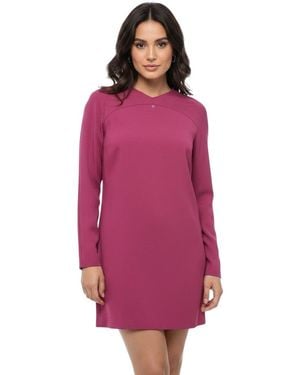 DSquared² V Neck Mini Dress - Purple