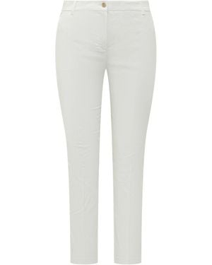 Pinko Slim Flat Front Pants - Gray