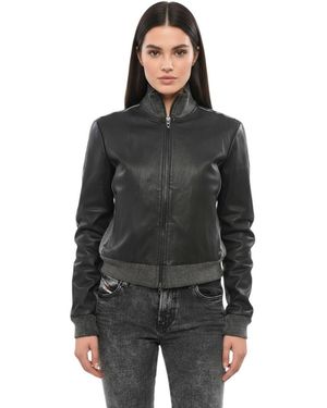 DIESEL Mock Collar Jacket - Black