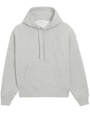 Ami Paris Logo Hoodie - Gray