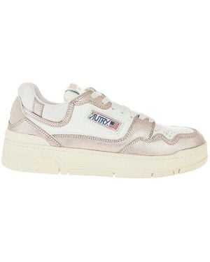 Autry Logo Trainers - White