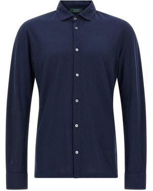 Zanone Ice Cotton Shirt - Blue