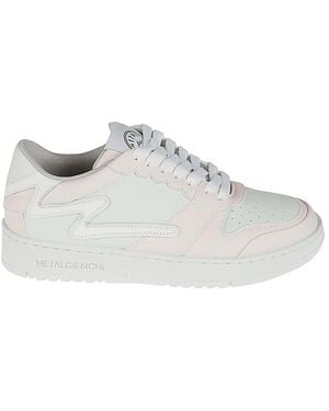METAL GIENCHI ICX Low-Top Leather Sneakers - White
