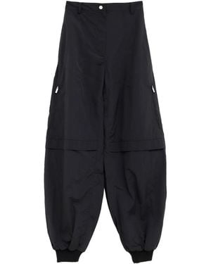 Jacquemus Voluminous Oval Pants With Elasticated Cuffs - Blue