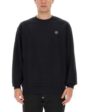 Philipp Plein Crew Neck Sweatshirt - Black