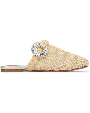 Roger Vivier Slip On Mules - White