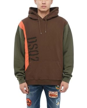 DSquared² Oversized Logo Hoodie - Brown