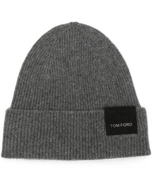 Tom Ford Cashmere Beanie - Gray