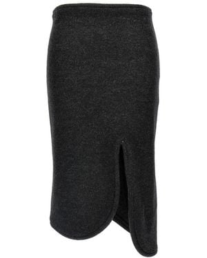 Victoria Beckham Tube Detail Skirt - Black