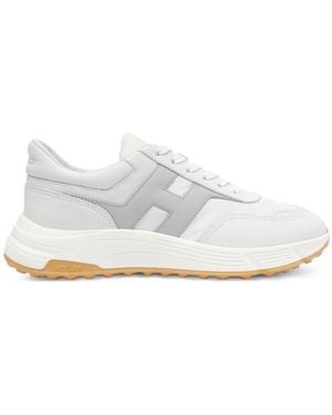 Hogan Hyperlight Smooth Leather Sneakers - White