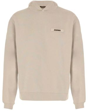 Jacquemus Relaxed Logo Hoodie - Natural