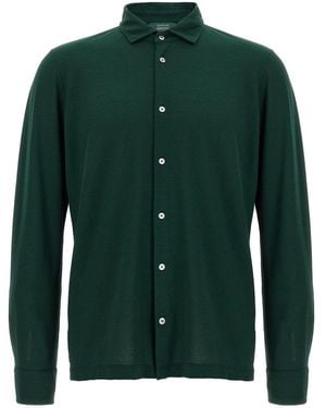 Zanone Ice Cotton Shirt - Green