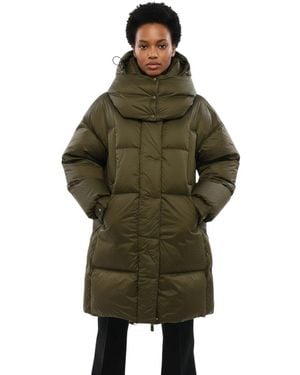 Bacon Dark Quilted Hood Jacket - Green