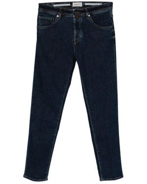 Jacob Cohen Slim Fit Cropped Denim Jeans - Blue